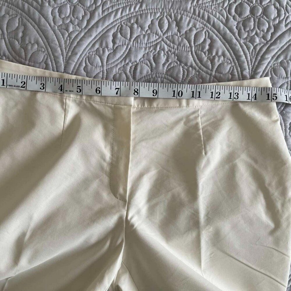 Escada Women's  Wide Cream Trousers Size 4 - Picture 8 of 12